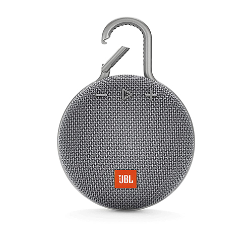 JBL Clip 3 Ultra-Portable Wireless Bluetooth Speaker (Gray)