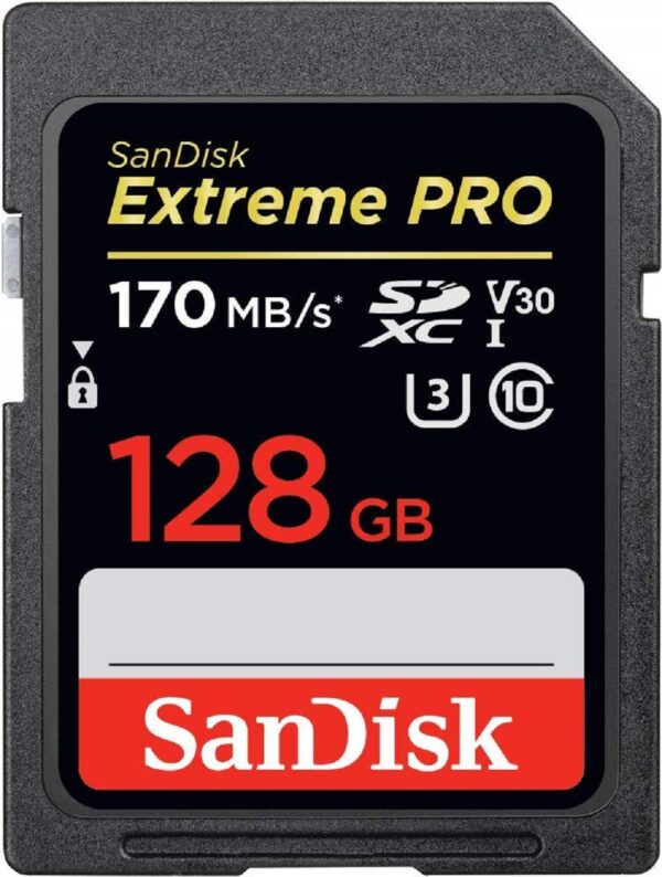 SanDisk 128GB Extreme Pro SDXC UHS-I Card 3