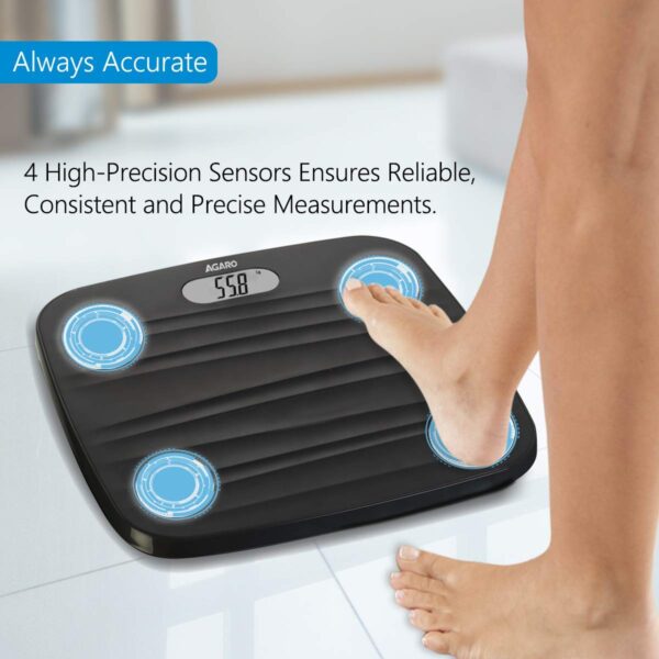 AGARO WS 502 Ultra-Lite Digital Personal Body Weighing Scale (Battery Included) 4