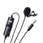 Boya BYM1 Omnidirectional Lavalier Condenser Microphone (Black)