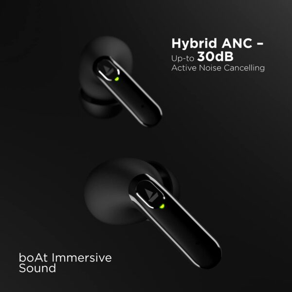 boAt Airdopes 701ANC Hybrid Truly Wireless Earbuds with Mic(Active Black) 5