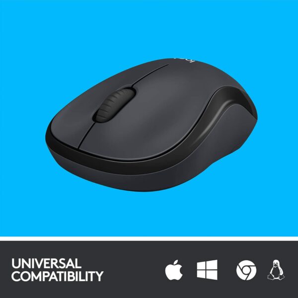 Logitech M221 Wireless Mouse (Charcoal Grey) 4