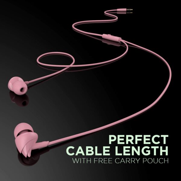 boAt Bassheads 100 Wired Earphones (Taffy Pink) 2