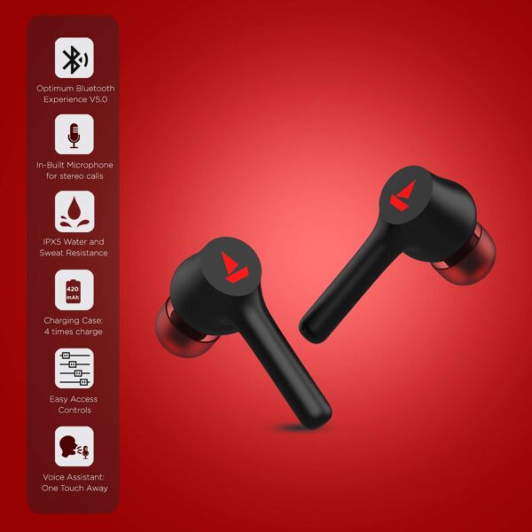 boAt Airdopes 281 Bluetooth Truly Wireless Earbuds with Mic(Active Black) 7