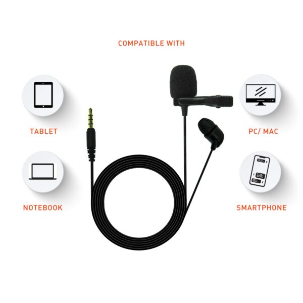 JBL Commercial CSLM20 Omnidirectional Lavalier Microphone 2