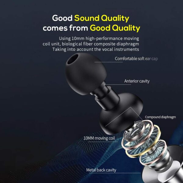 pTron Pride Lite HBE (High Bass Earphones) in-Ear Wired Headphones 3