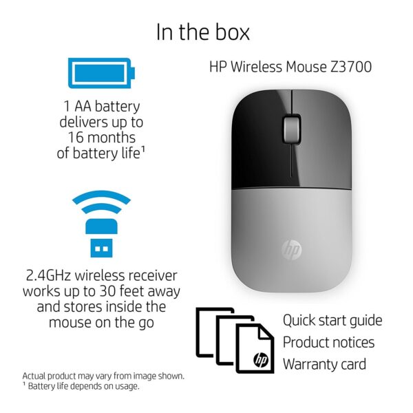 HP Z3700 Wireless Mouse (Silver) 3