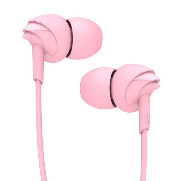 boAt Bassheads 100 Wired Earphones (Taffy Pink) 1