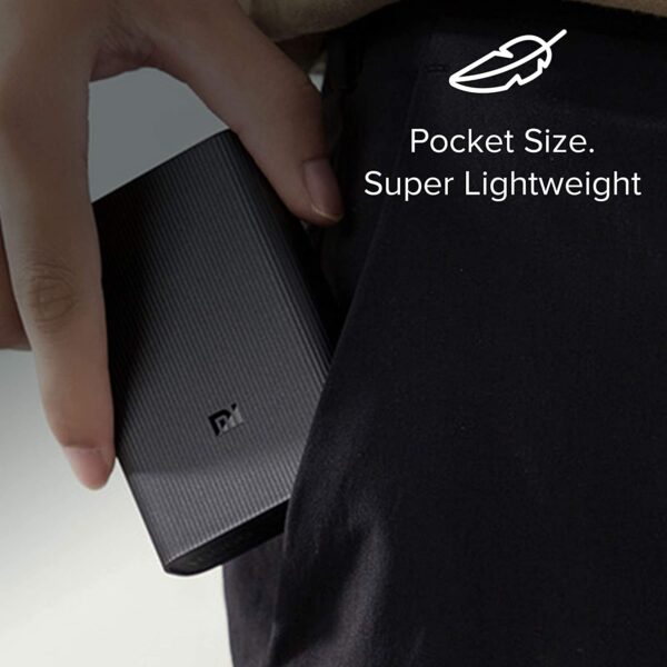 Mi Pocket Power Bank Pro Black 10000mAh, Triple Output and Dual Input Port | 22.5W Ultra Fast Charging 4