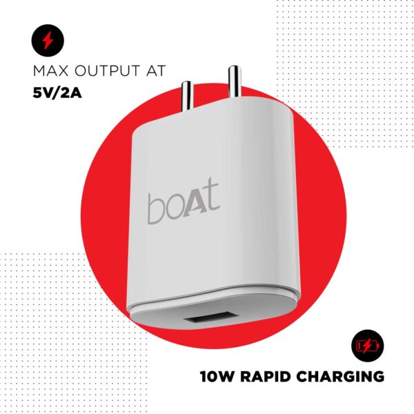 Boat WCD 10W Rapid Charger (with Smart IC Protection) 5