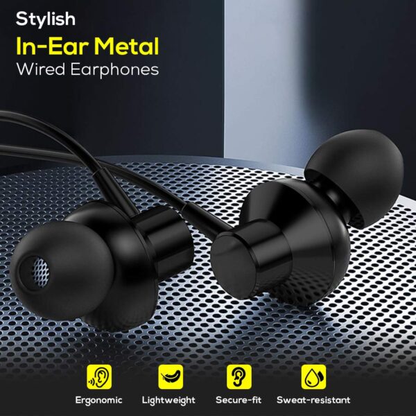 pTron Pride Lite HBE (High Bass Earphones) in-Ear Wired Headphones 5