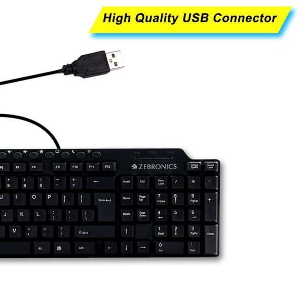 Zebronics ZEB-KM2100 Multimedia USB Keyboard 2