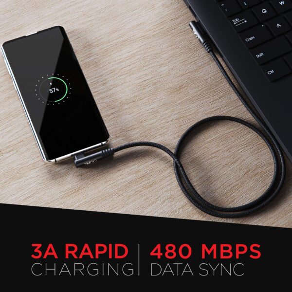 boAt Micro USB L70 Cable Black, (3A Fast Charging & 480 Mbps Data Sync) 4