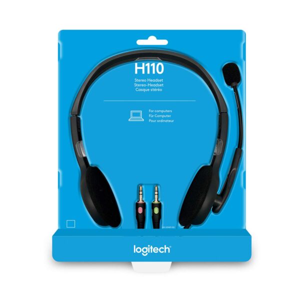 Logitech H110 Wired On Ear Headphones 5