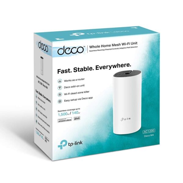 TP-Link Deco M4 Whole Home Mesh Wi-Fi System, (Router and Wi-Fi Booster) 7
