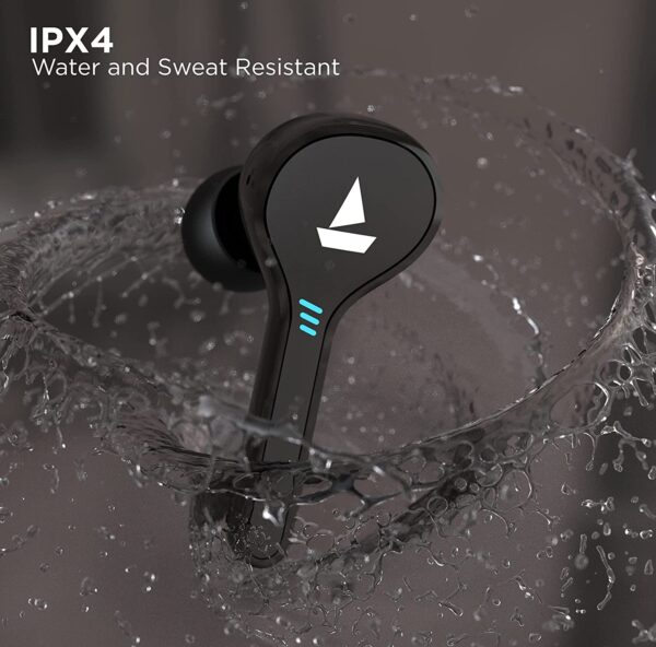 Boat Airdopes 433 Twin Wireless Ear-Buds with Mic(Black) 3