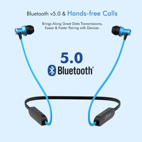 pTron Bassfest Plus Magnetic in-Ear Bluetooth 5.0 Wireless Headphones 5