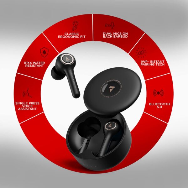 boAt Airdopes 511V2 Bluetooth Truly Wireless Earbuds with Mic(Black) 2