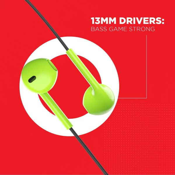 Boat Bassheads 105 in-Ear Wired Headset( Spirit Lime) 4