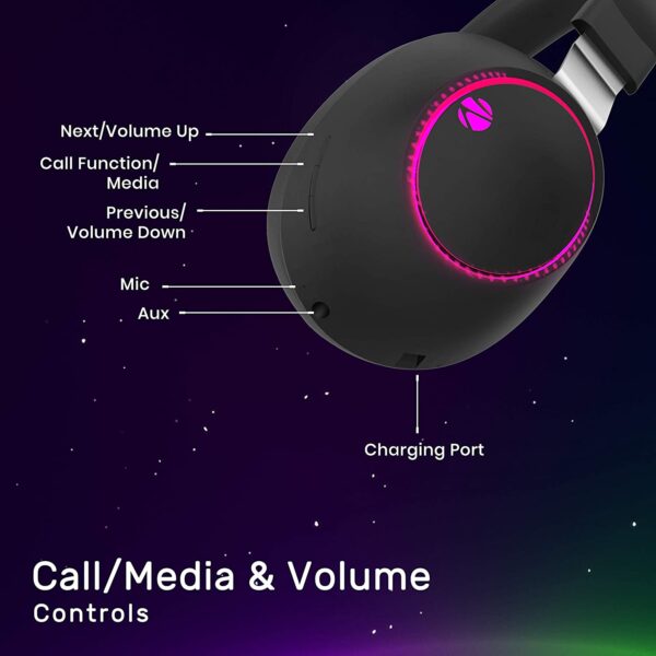 Zebronics Zeb-Duke Bluetooth Headphone (black) 3