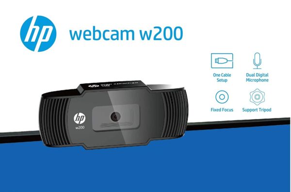 HP w200 HD 720p/30 Fps Webcam 5