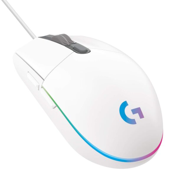 Logitech G102 Light Sync Gaming Mouse (White) 1
