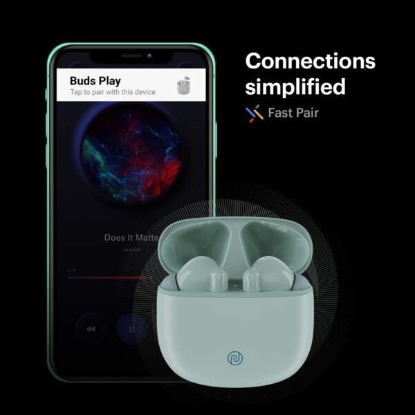 Noise Buds Play V2 Truly Wireless Earbuds (Celeste Blue) 5