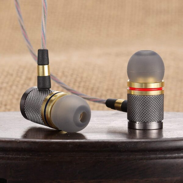 PTron Aristo in-Ear Wired Headphones with Mic - (Gold) 3