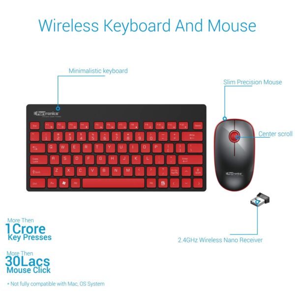 Portronics Key2-A Combo of Multimedia Wireless Keyboard & Mouse 7