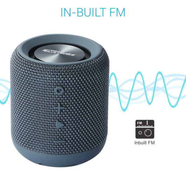 Portronics SoundDrum Wireless Bluetooth 4.2 Stereo Speaker (Blue) 5
