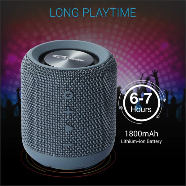 Portronics SoundDrum Wireless Bluetooth 4.2 Stereo Speaker (Blue) 2