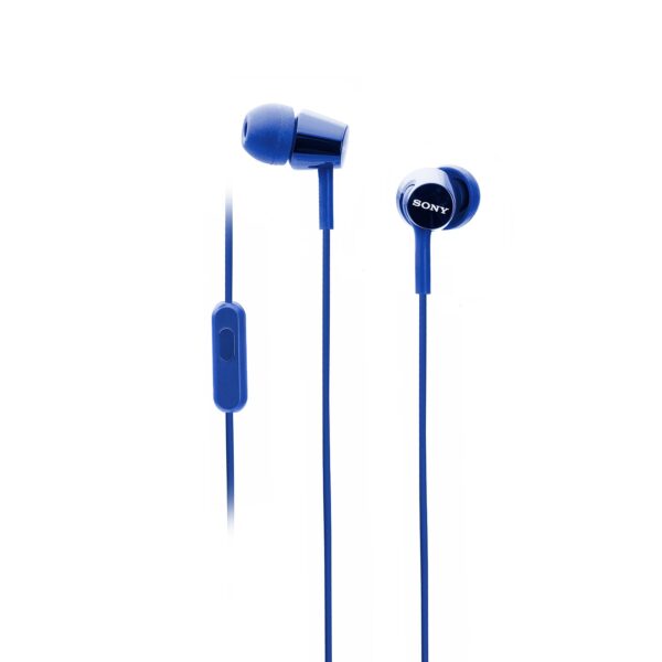 Sony MDR-EX150AP Wired In-Ear Headphones (Blue) 2