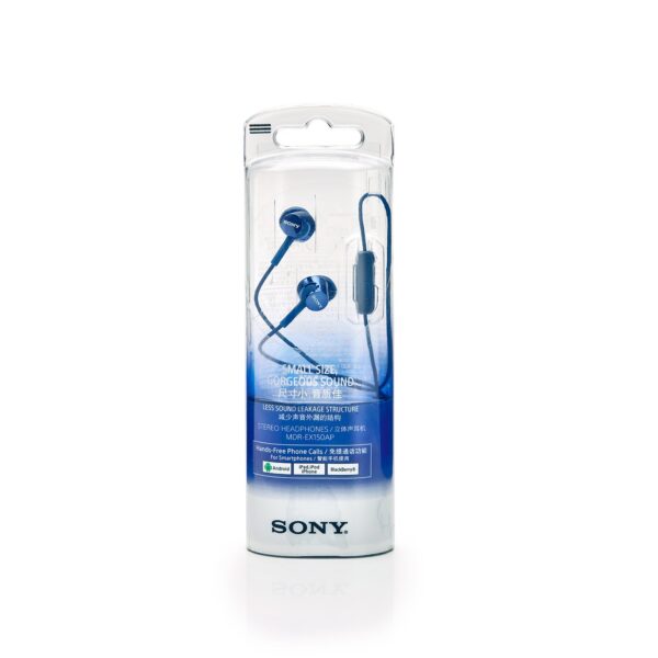 Sony MDR-EX150AP Wired In-Ear Headphones (Blue) 7