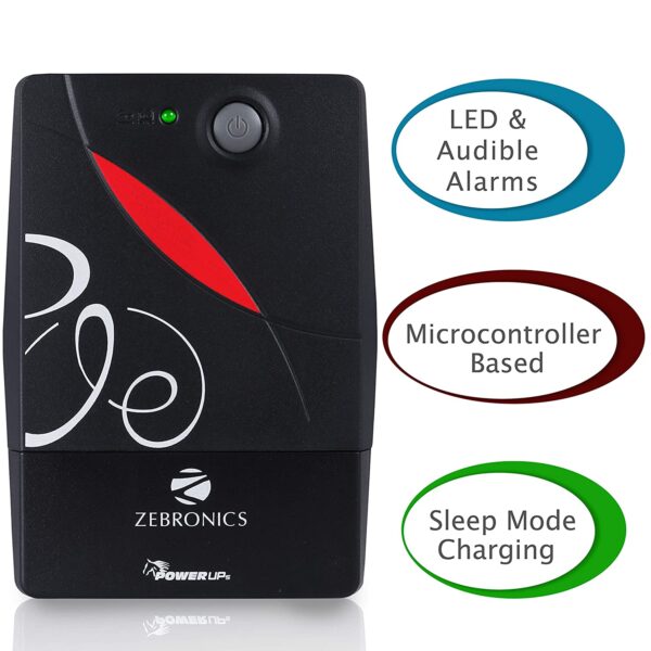 ZEBRONICS Zeb-U725 600VA UPS for Desktop/PC/Computers 4