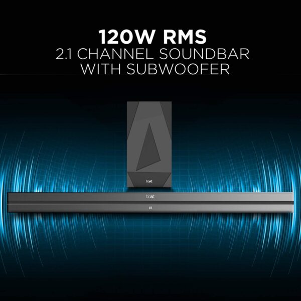 boAt Aavante Bar 1500 2.1 Channel Home Theatre Soundbar (Black) 5
