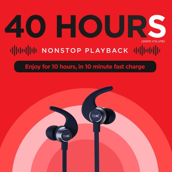 boAt Rockerz 255 Pro+ Bluetooth in-Ear Headphone with Mic (Navy Blue) 5