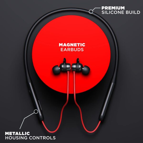 boAt Rockerz 330 Wireless Neckband(Raging Red) 3