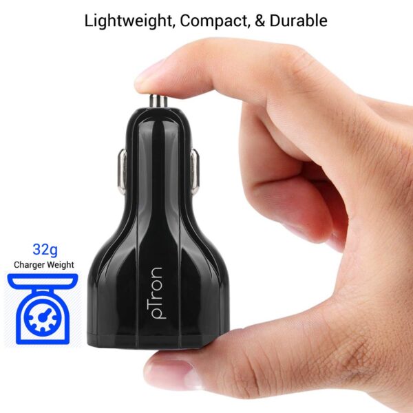 pTron Bullet Pro 36W Fast Car Charger Adapter 6