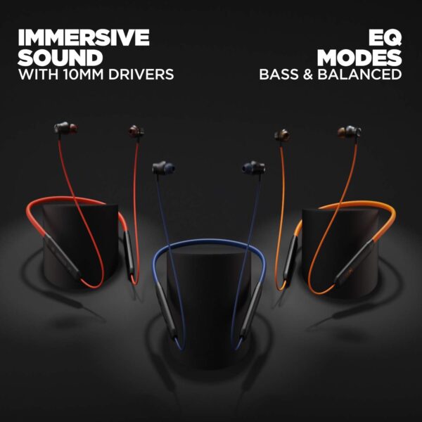 boAt Rockerz 205v2 Wireless Neckband with Mic (Orange) 3