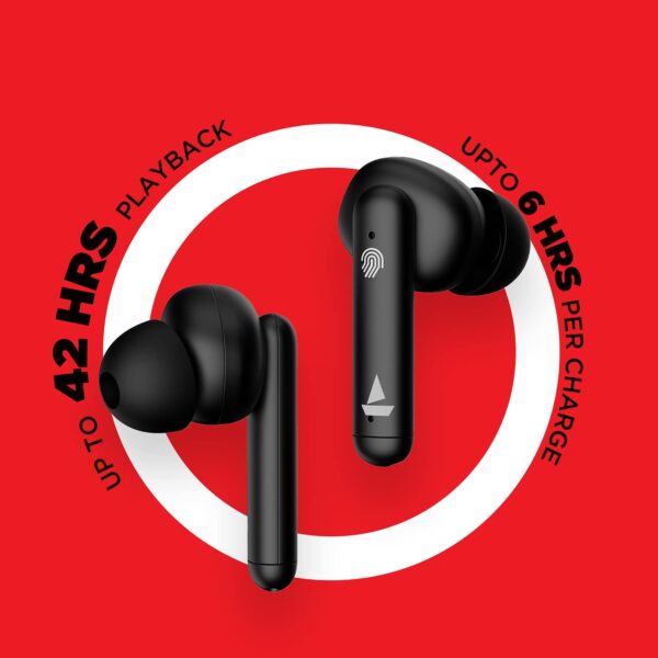boAt Airdopes 141 True Wireless Earbuds (Bold Black) 3