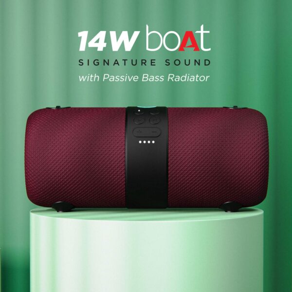 boAt Stone 1200 14W Bluetooth Speaker (Maroon) 6