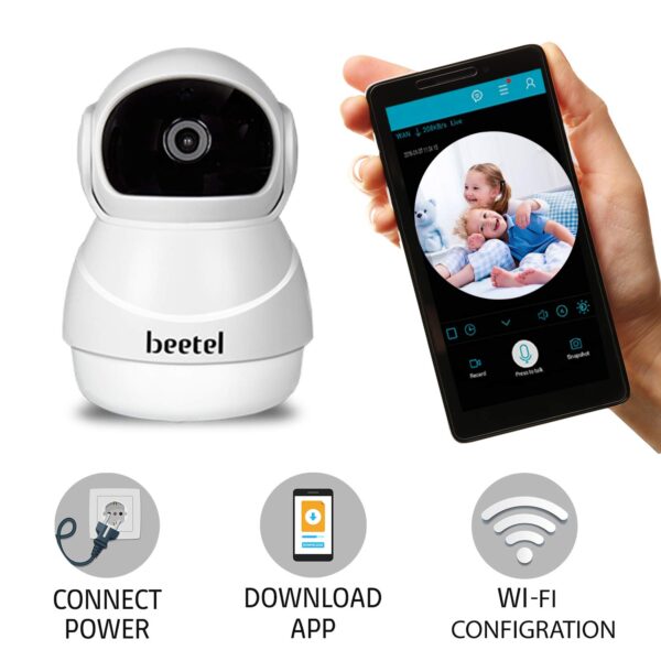 Beetel Wi-Fi 1080p Full HD 360° Smart Security Camera, (White) 5