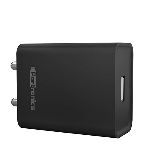 Portronics Adapto 62 USB Wall Adapter (Black) 1