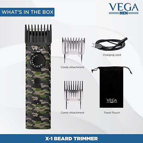 Vega Men X1 Beard Trimmer (Green) 4