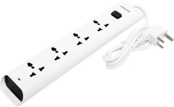 PHILIPS S 4 Socket Extension Boards (White) 4