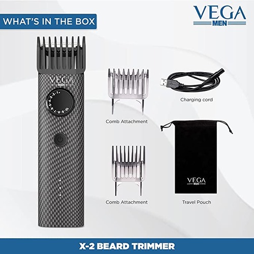VEGA Men X2 Beard Trimmer (Grey Black) 3