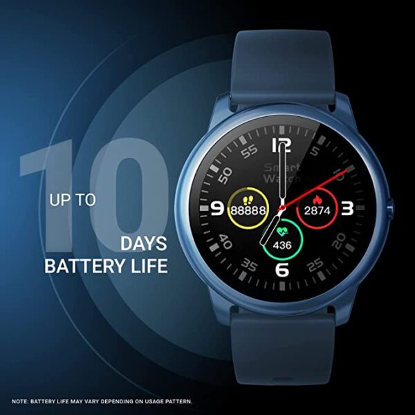 CrossBeats Orbit Bluetooth Calling Smart Watch (Metallic Blue) 5