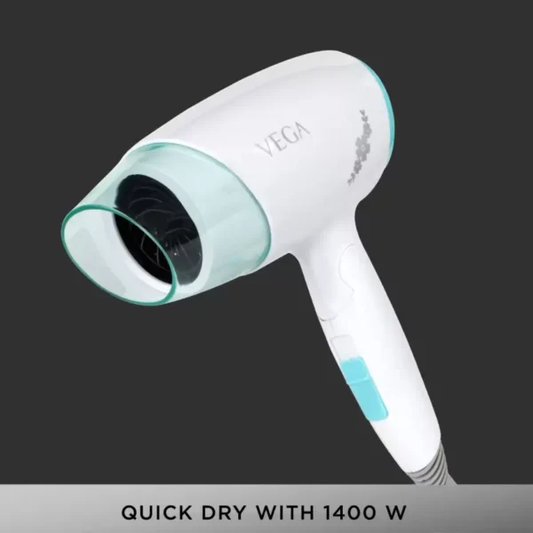 VEGA VHDH-23 Hair Dryer 1400 W( White, Blue) 3