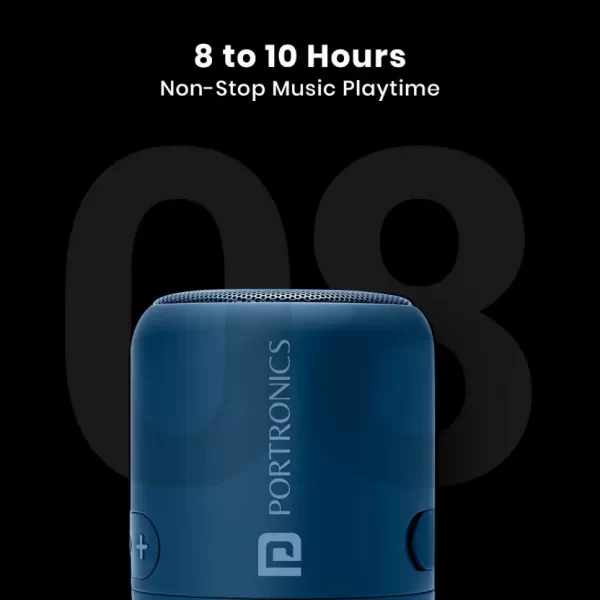 Portronics SoundDrum 1 Bluetooth Speaker (Blue) 2