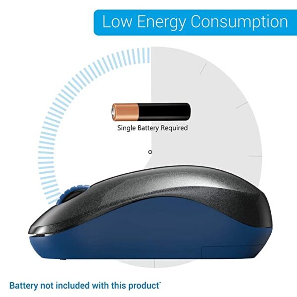 Portronics Toad 12 Wireless Optical Mouse (Black Blue) 3